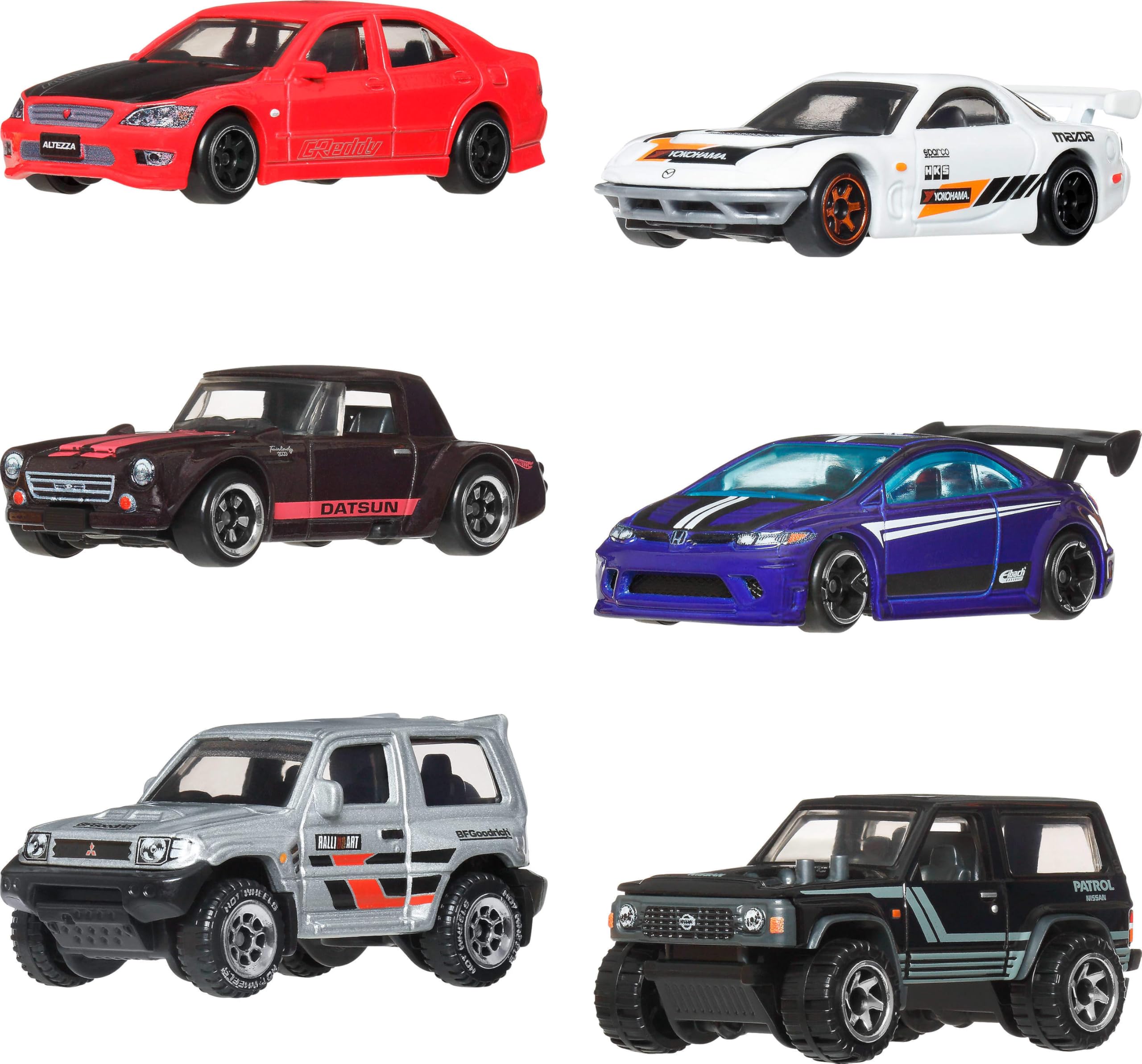 新品未使用　Hot Wheels ミニカーセット まとめ売り⑥ Hot Wheels 1:64 Scale Die-Cast Toy Cars, Set of 6 Japanese